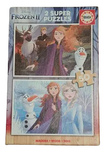 Disney - Reine des Neiges 2 - Double puzzle (en bois)