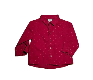 Chemise rouge et étoiles - Tape à l'oeil - 18m (80cm)