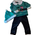 Pyjama velour Lutin de Noël - C&A - 12/18m (86cm)