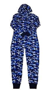 Combi pyjama bleue - We Fashion - 154/168 cm