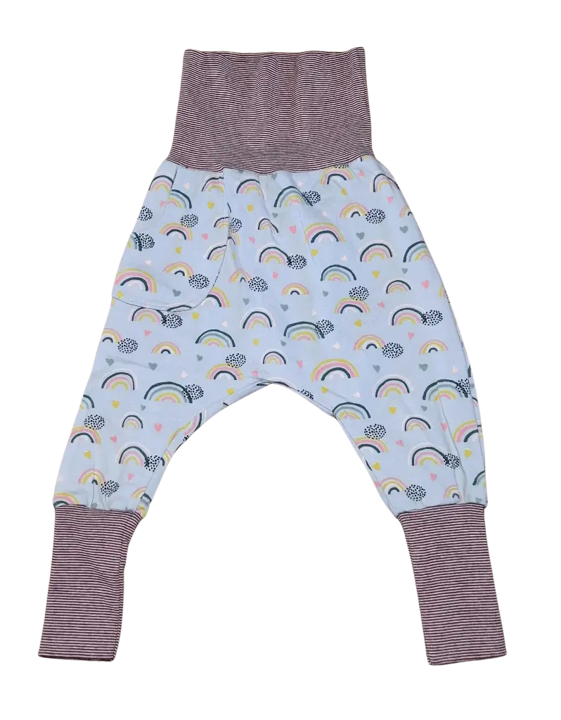 Sarouel tissus "arc-en-ciel" - Home made (fait maison) - 80 cm