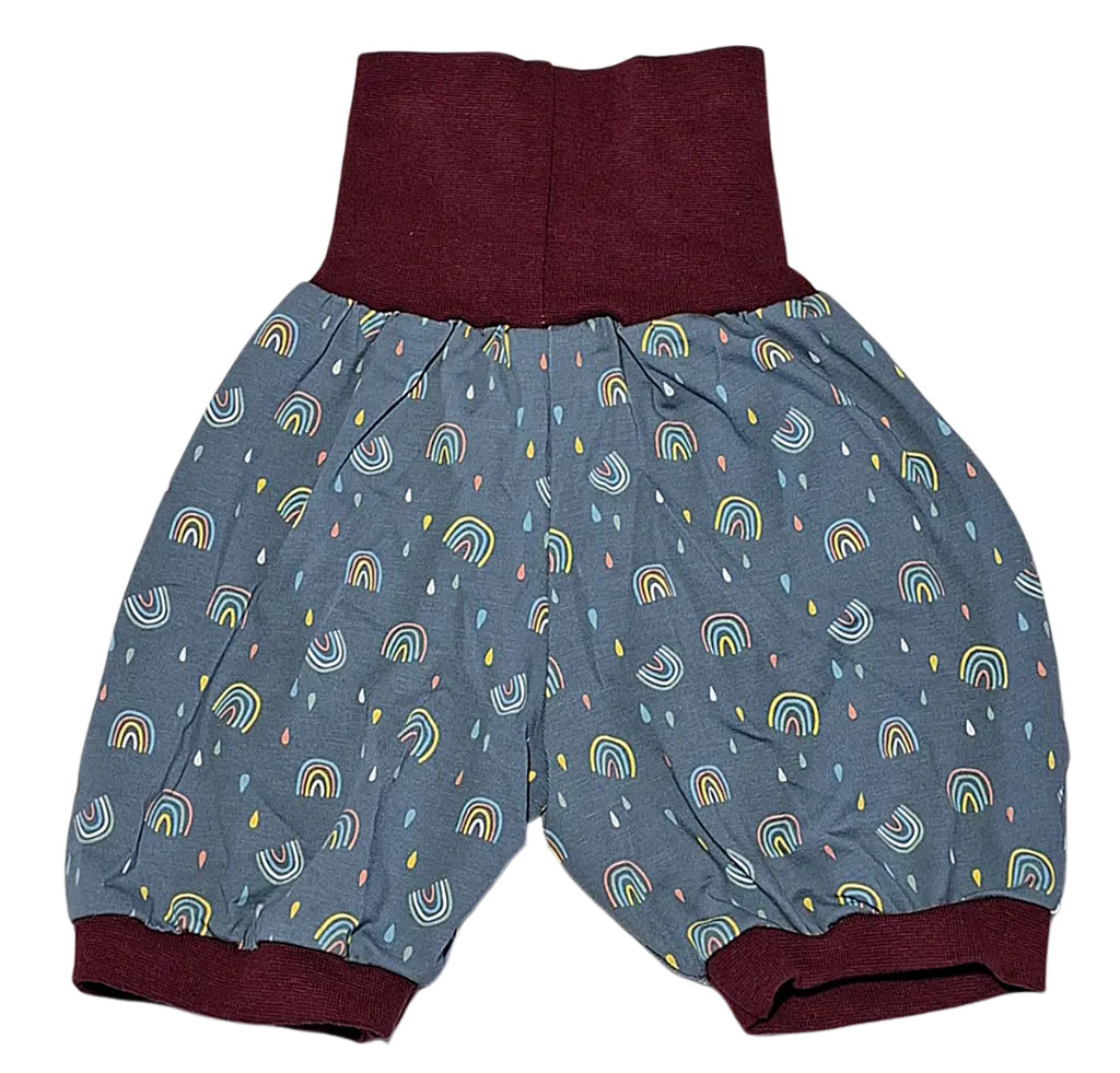 Short sarouel tissus "arc-en-ciel" - Home made (fait maison) - 110 cm