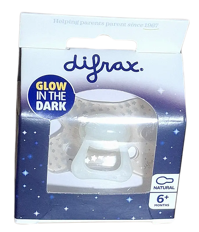 Sucette Natural 6+ mois "glow in the dark"