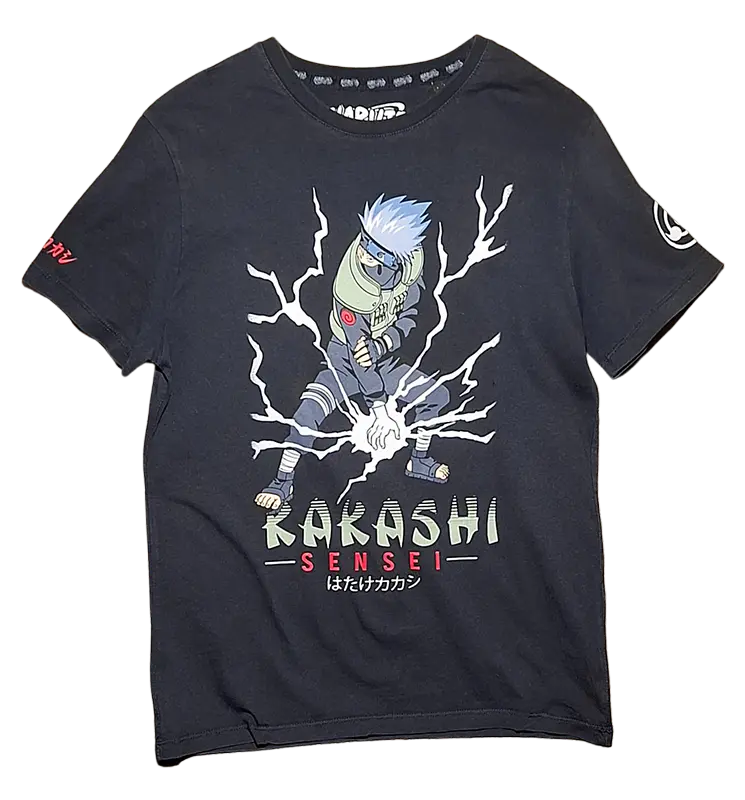 Naruto T-Shirt Kakashi sensei noir - Taille M
